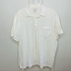 JCREW Broken-in Polo Shirt - White